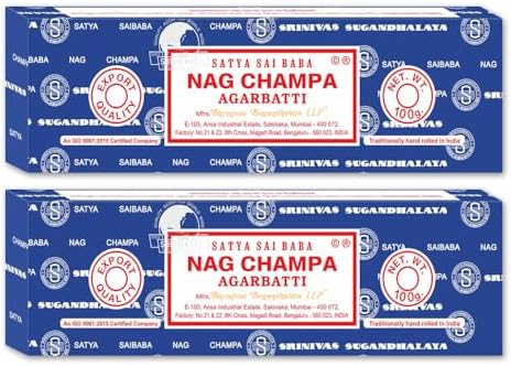 Satya Sai Baba Nag Champa Incense Sticks 100 Gram Pack of 2