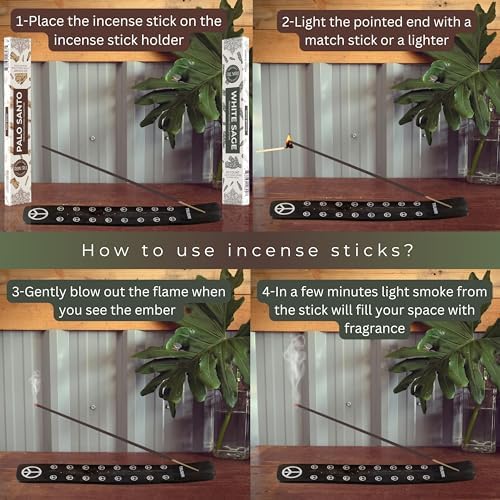 Trumiri Incense Sticks - 40 Pack 20 Palo Santo 20 White Sage
