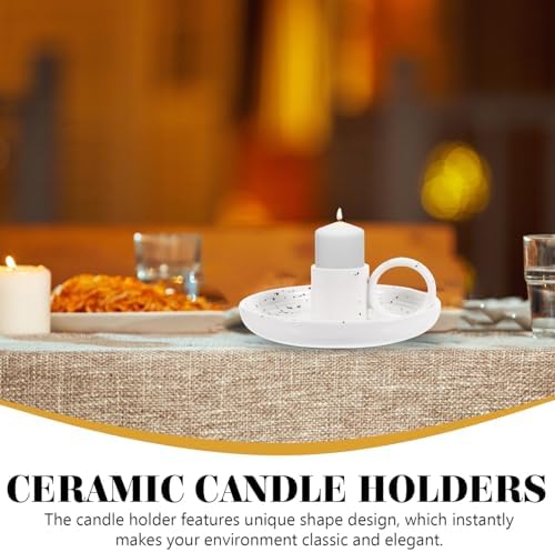 Ceramic Candle Holder for Scented Sticks Oud Wood Votive Decorative Incense