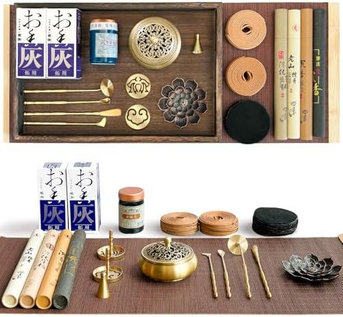 29 Pcs Brass Incense Burner Kit for Home and Meditation