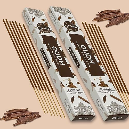 TRUMIRI Oud Incense Sticks - 40 Pieces Dual Pack