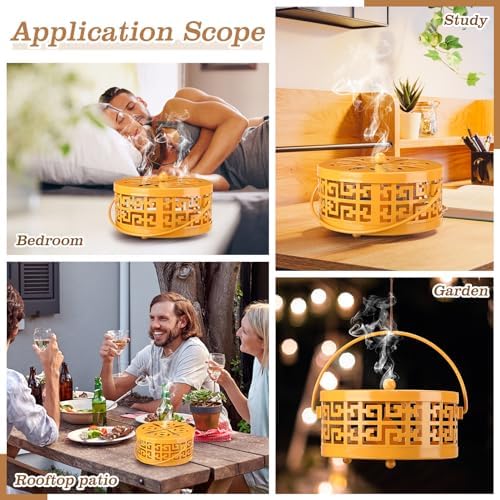 Lallisa 4 Piece Mosquito Coil Holder Yellow