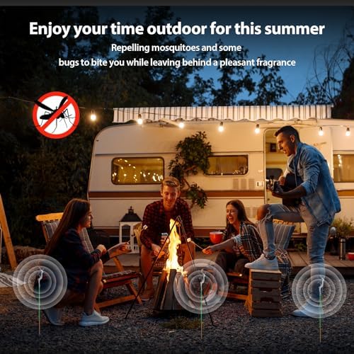 KICKOUTOR 240PCS Natural Citronella Incense Sticks Mosquito Repellent