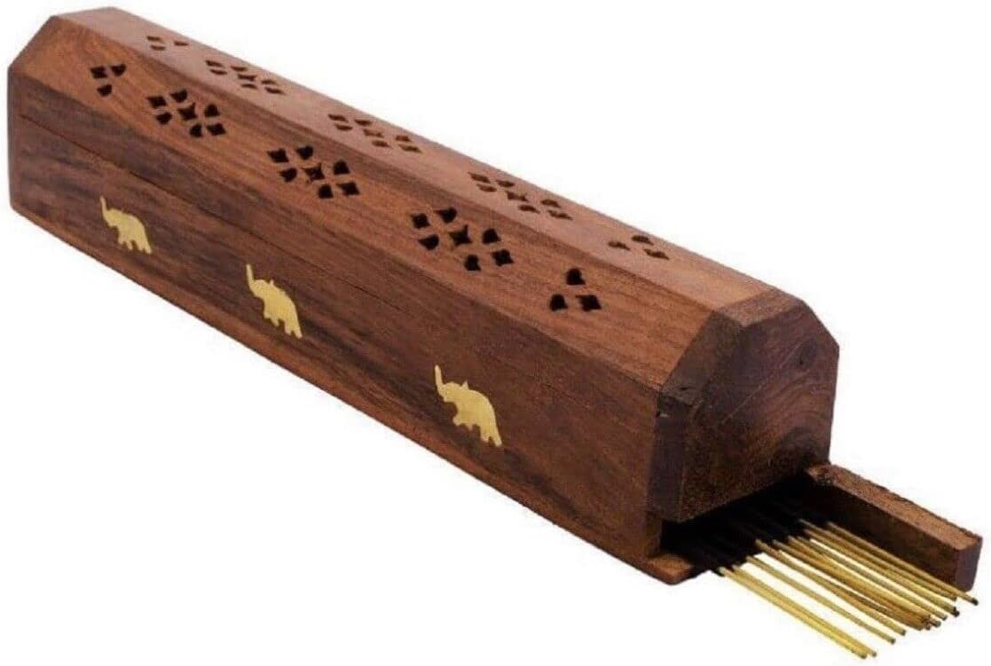 Bless International Handmade Wooden Incense Holder