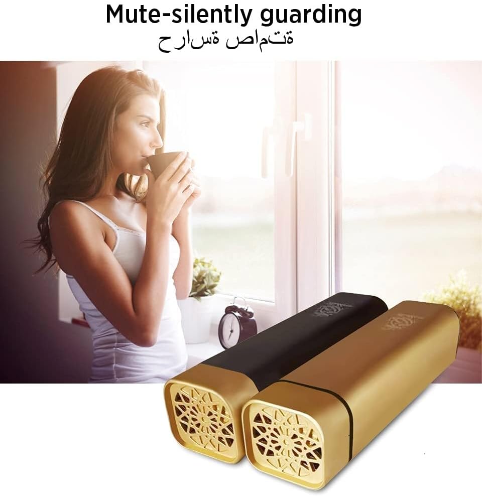 Portable Mini Incense Burner with USB Rechargeable Diffuser Gold Finish