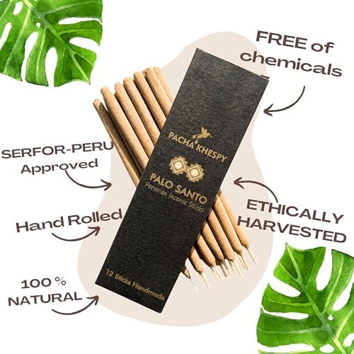 Palo Santo Incense Sticks - 12 Pack Natural