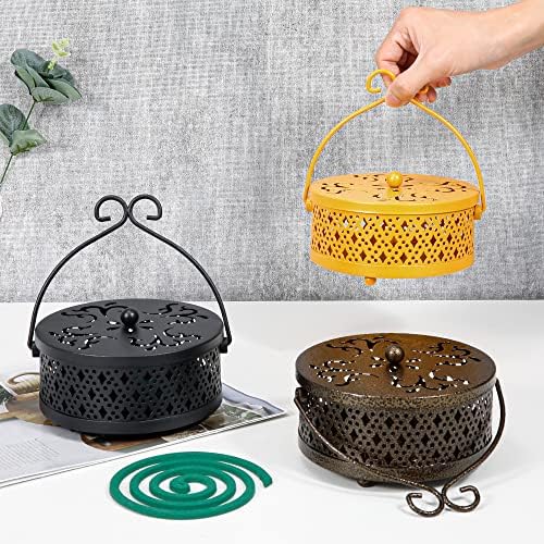 MyLifeUNIT Mosquito Coil Holder 2 Pack Brown