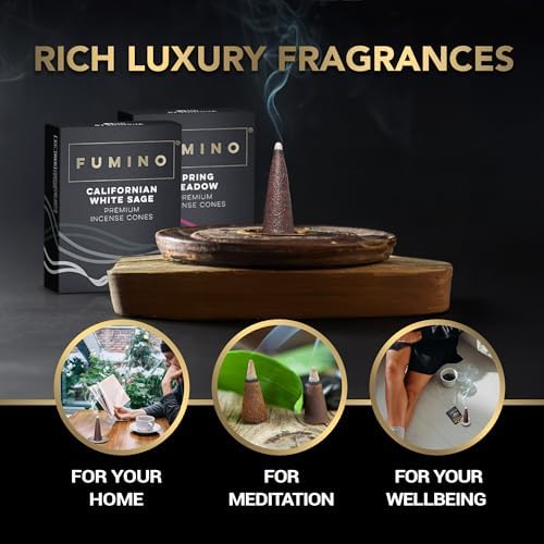 Fumino Incense Cones Fresh Multipack Bundle 6 Boxes 90 Pieces