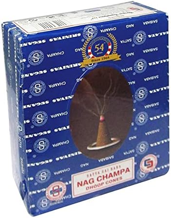 TRUMIRI Nag Champa Incense Cones and Burner Bundle