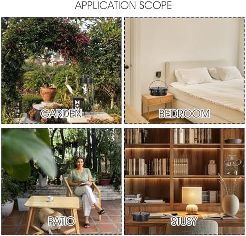 Tobeelec 4 Pcs Mosquito Coil Holder Outdoor Metal Incense Burner Holder with Handle Black Round Design