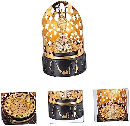 ABOOFAN Incense Burner with Bakhoor Holder Home Decor Aromatherapy Desktop Office Alloy Tray