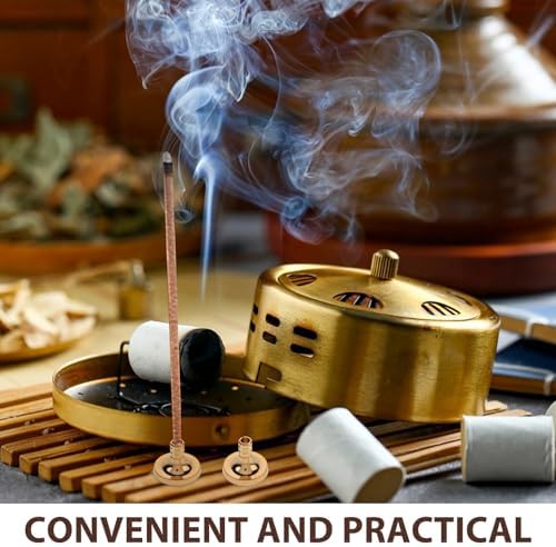 Vosarea 5pcs Copper Incense Cone Holder for Home Fragrance
