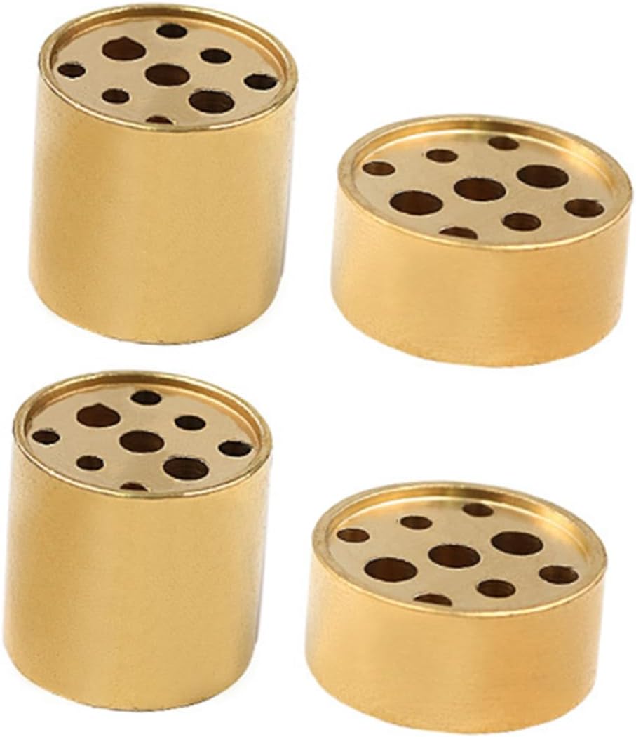 VOSAREA 4pcs Multi-Hole Incense Holder Brass Tower