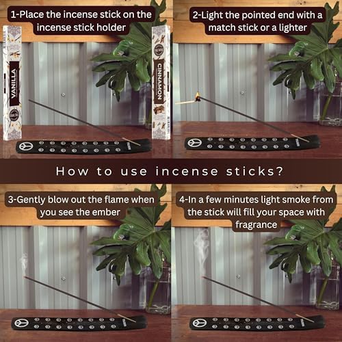 Trumiri Natural Incense Sticks - 40 Pack of Vanilla Cinnamon