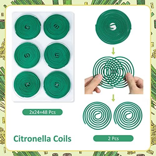 SCENTORINI Citronella Coils 48 Pack Outdoor Use