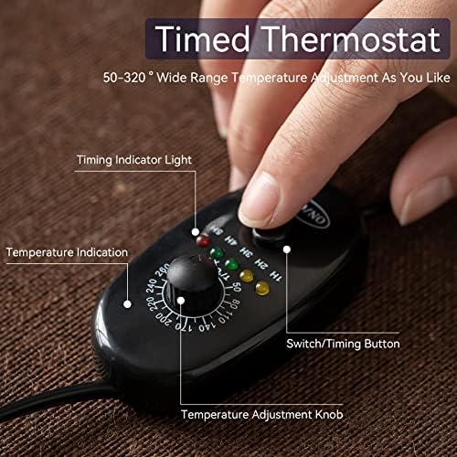 ISSNW Ceramic LED Incense Holder with Simulated Flames