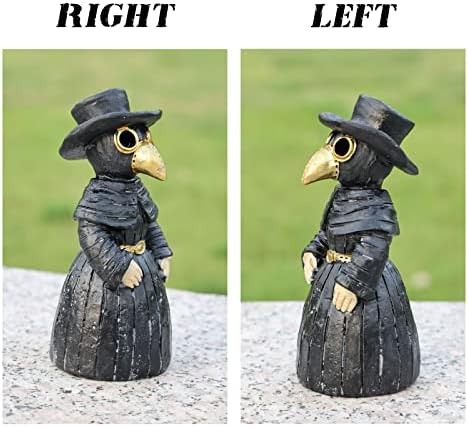 Plague Doctor Incense Burner with Smoky Eyes