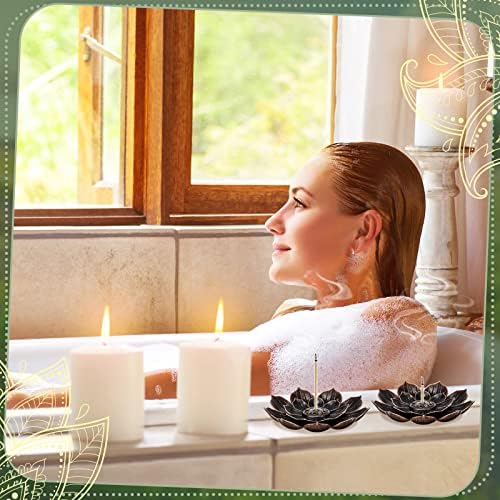 Sumind 30 Piece Brass Lotus Incense Holder Set