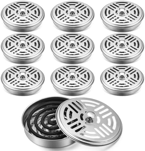 10 Pack Portable Mosquito Incense Holders with Handle