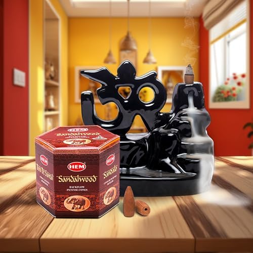 HEM Sandalwood Brown Incense Cones Pack of 40