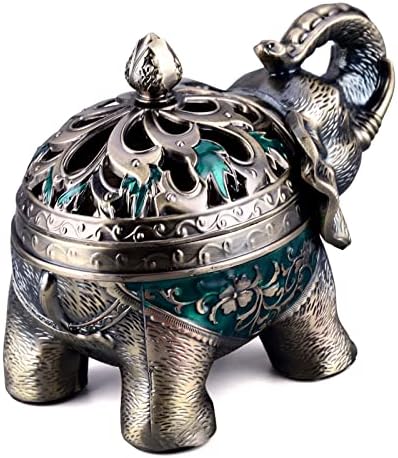 K COOL Elephant Incense Holder with Lid
