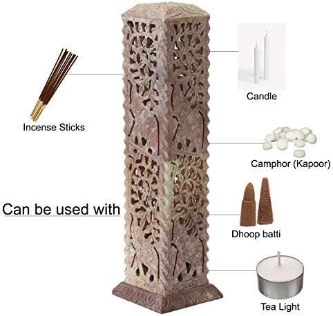 Carry Me Handmade Marble Soapstone Incense Holder