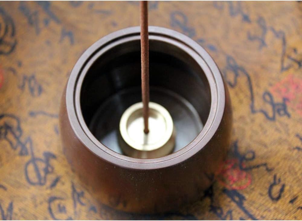 Acxico 3Pcs Mini Copper Incense Cone Stick Burner Plates