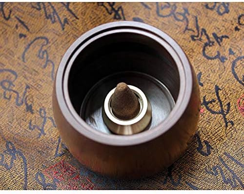Acxico 3Pcs Mini Copper Incense Cone Stick Burner Plates