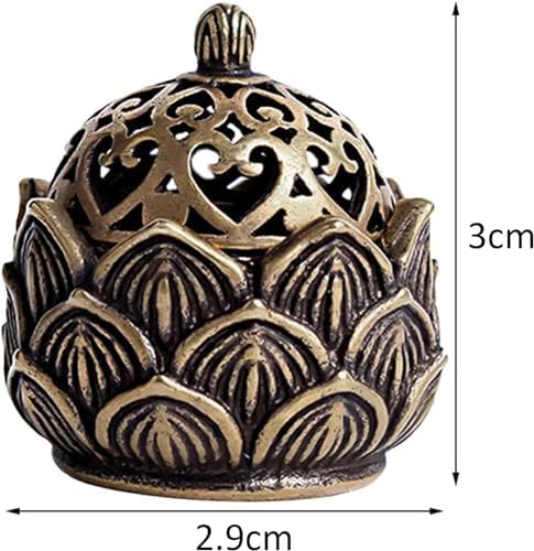 Gold Lotus Incense Burner for Home Fragrance