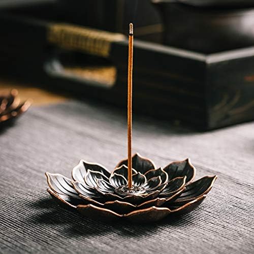 2 Pack Brass Lotus Incense Holders for Sticks