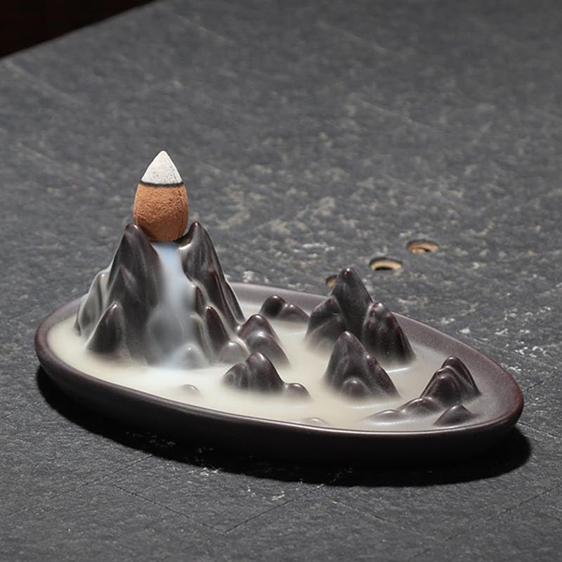 Yeehtech Incense Burner Ceramic Backflow Censer Holder