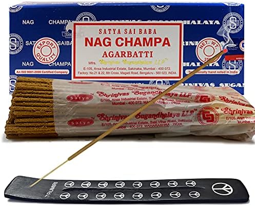 Trumiri Incense Stick Holder Bundle with Nag Champa Incense Sticks