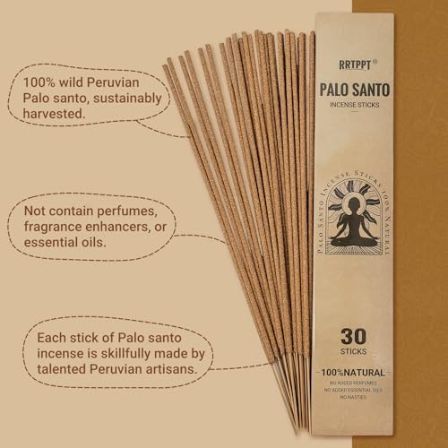 Palo Santo Incense Sticks 30 Count Natural Peruvian