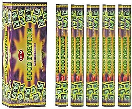 HEM Good Fortune Incense Sticks 100 Sticks 5 Boxes