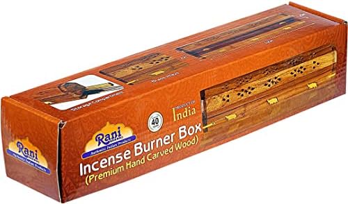 Rani Brand Premium Wood Incense Burner Box