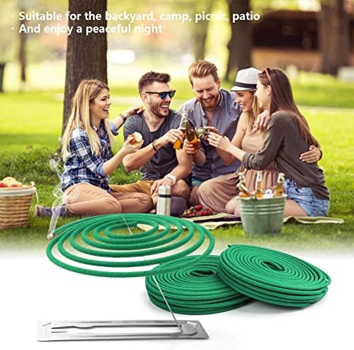 Citronella Incense Coils 48 PCS with 2 Holders for Outdoor Use