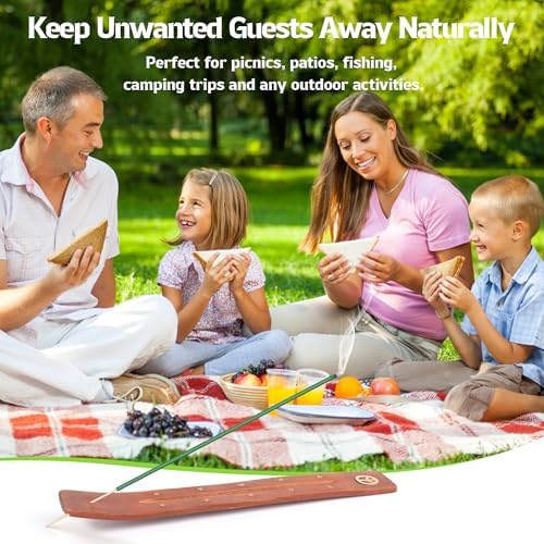Citronella Incense Sticks 240 Count with Holder