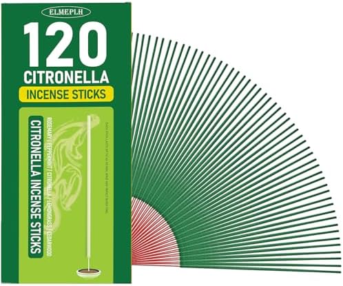Citronella Incense Sticks 120 Pieces - Perfect for Outdoor Use