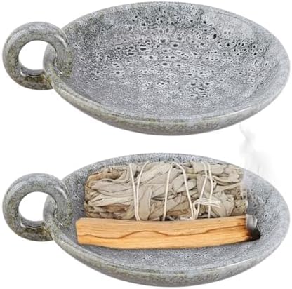 Nbeads Porcelain Candle Holder with Handle Dark Olive Green