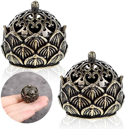 2Pcs Mini Lotus Incense Burner for Home Decor