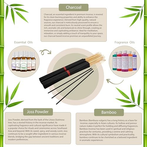 Citronella Exotic Incense Sticks - 19 Inch Long Bundle