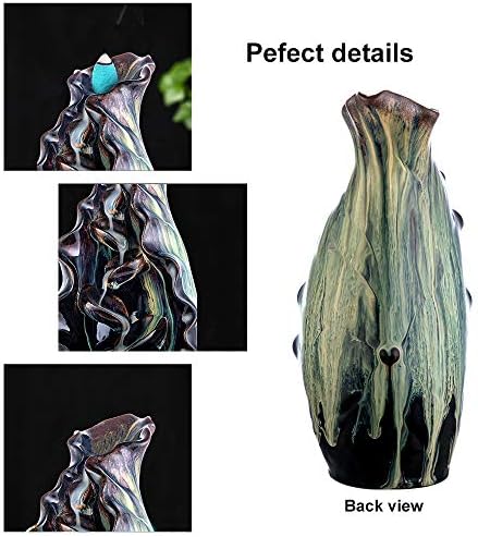 Golden Lotus Leaf Incense Holder Handcrafted Ceramic