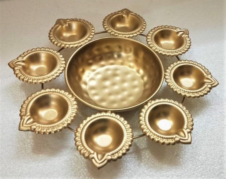 Diya Shaped Decorative Urli Bowl for Home