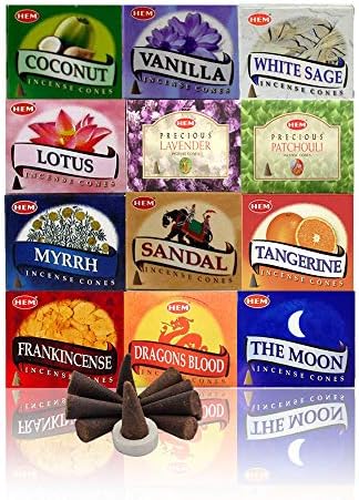 HEM Assorted Incense Cones - 120 Total