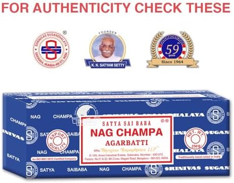 Satya Sai Baba Nag Champa Agarbatti 250gms Incense Sticks