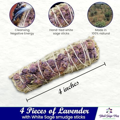 Lavender White Sage Incense Sticks for Cleansing and Calming