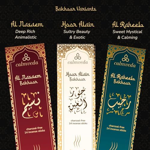 Calmveda Arabian Oud Bakhoor Incense Sticks - 3 Variants 40 Sticks