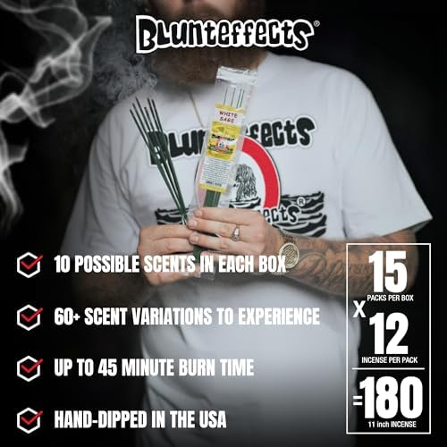 Blunteffects Premium Incense Sticks 180-Pack Variety Set