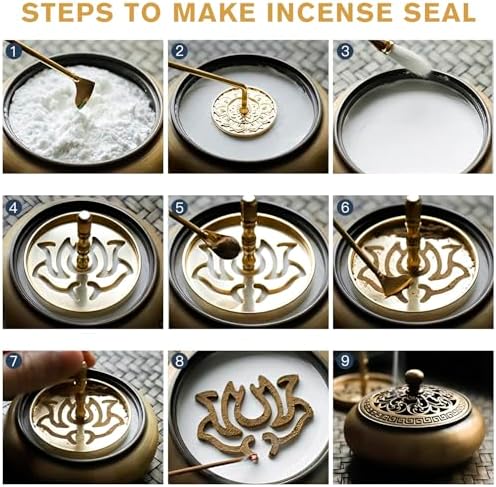 29 Pcs Brass Incense Burner Kit for Home and Meditation