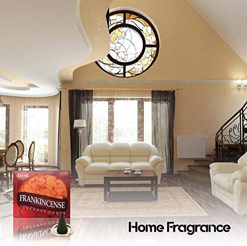 HEM Frankincense Incense Cones 120 Count for Positivity and Relaxation